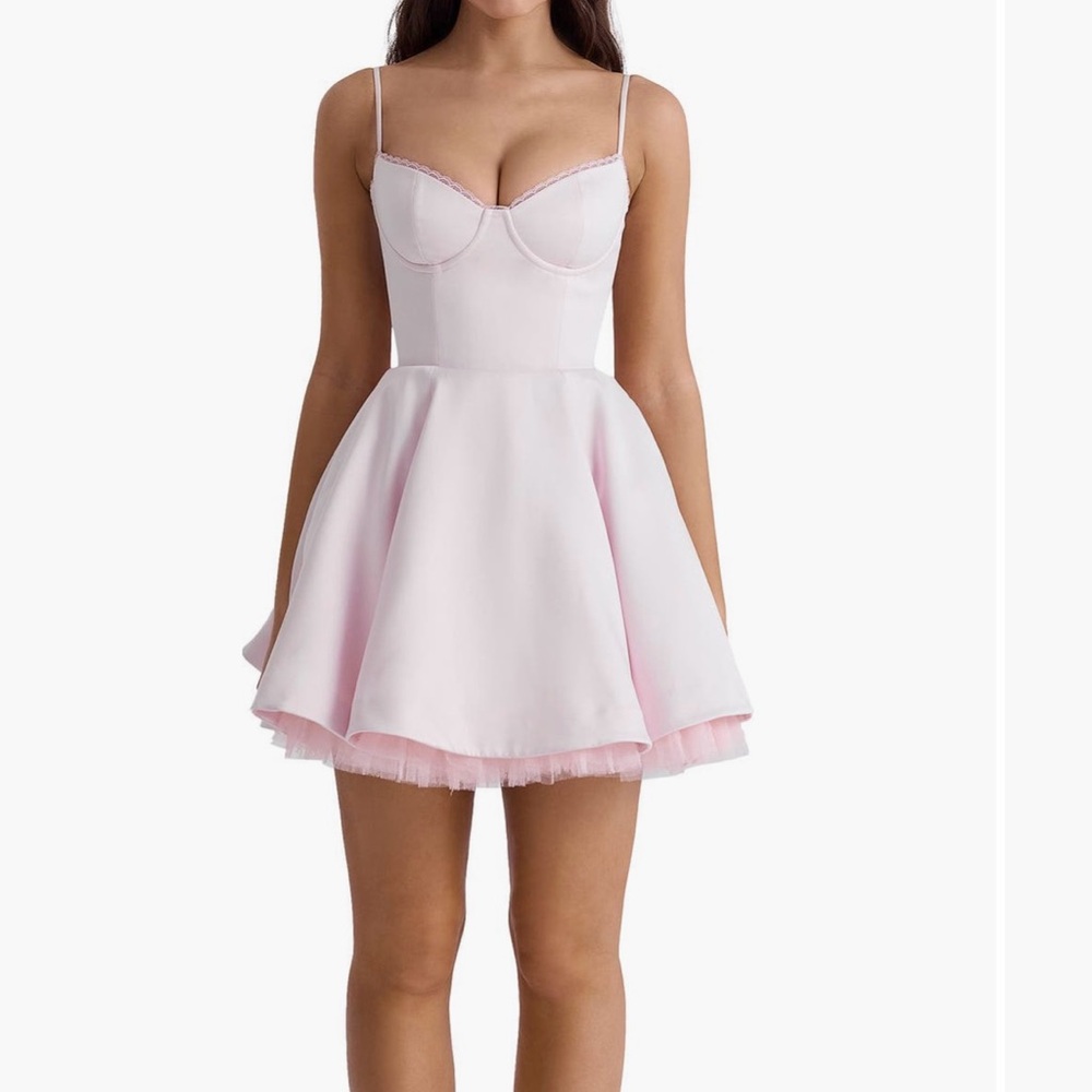 House of CB Pink Mini Dress - Minimoiselle Fit & Flare